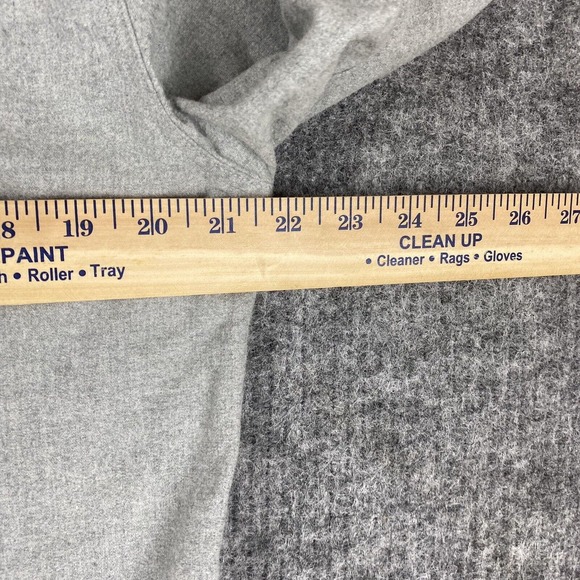 J. Crew Shirt Men Medium Gray Flannel Leather Elbow Patches - Picture 9 of 11